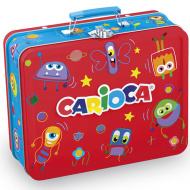 Zestaw 80 kolorowych flamastrów w metalowym pudełku - Carioca