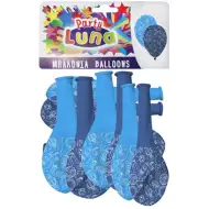 Zestaw balonów imprezowych w kosmosie - niebieskie, 8 sztuk