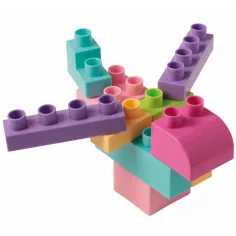 Zestaw budowlany Kids Blocks pastel 50 sztuk - Wader zdjęcie 3
