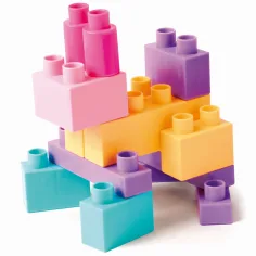 Zestaw budowlany Kids Blocks pastel 50 sztuk - Wader zdjęcie 4