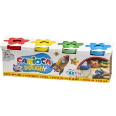Zestaw ciastoliny Doughy w słoiczkach 4×110 g - Carioca