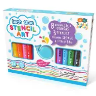 Zestaw do kąpieli Buddy&amp;Barney - 8-kredkowy zestaw z szablonem