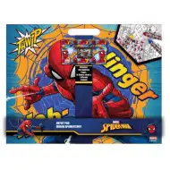 Zestaw do kolorowania Niesamowity Spider-Man z naklejkami i 3 kredkami.