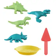 Zestaw do piaskownicy z dinozaurami i sitkiem