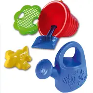 Zestaw do piaskownicy z falistym wiaderkiem 5-częściowy - D-Toys