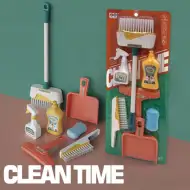 Zestaw do sprzątania Clean Time z akcesoriami