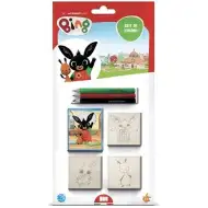 Zestaw do tworzenia pieczątek Bing z kredkami - Multiprint