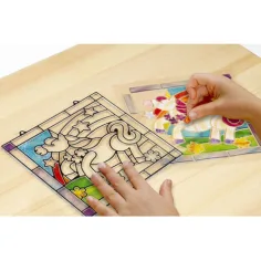 Zestaw do tworzenia witrażu „Jednorożec” – Melissa & Doug zdjęcie 3
