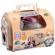 Zestaw do zabawy Cute Pet z 12 elementami – szczeniak w transporterze