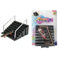 Zestaw do zabawy X-Treme Fingerboard z deskorolką na palce i schodkami