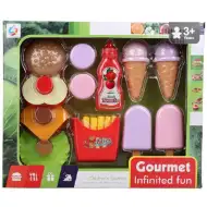 Zestaw do zabawy w jedzenie gourmet hamburgerów z lodami