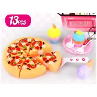 Zestaw do zabawy w pizzę ze słodyczami, 13 elementów