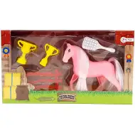 Zestaw do zabawy z kucykiem jeździeckim z trofeami i akcesoriami, dostępny w kilku wariantach, 1 sztuka