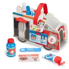 Zestaw drewniany Strażacki wóz Marshalla z Psiego Patrolu z akcesoriami - Melissa & Doug zdjęcie 2