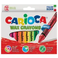 Zestaw dużych kredek woskowych 12 szt. - Carioca