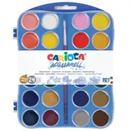 Zestaw farb wodnych 24 kolory - Carioca