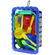 Zestaw garnków piknikowych w koszu - D-Toys
