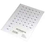 Zestaw kart z literami