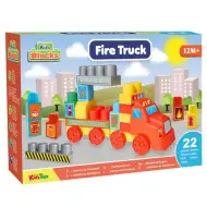 Zestaw klocków strażackich Fire Truck, 22 elementy