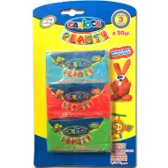 Zestaw kolorowej plasteliny 3x50g - Carioca