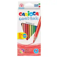 Zestaw kolorowych kredek trójkątnych 12 sztuk - Carioca