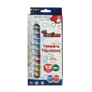 Zestaw kolorowych temper 12 szt. 12 ml