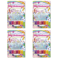 Zestaw kreatywny do tworzenia obrazków z kryształków — jednorożec, różne wersje, 1 szt.