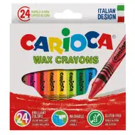 Zestaw kredek woskowych 24 sztuki - Carioca