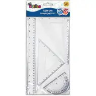 Zestaw linijek 4-częściowy, 30 cm