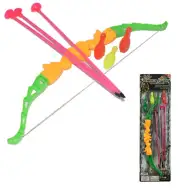 Zestaw łuczniczy ze strzałami z przyssawkami i kręglami 46 cm