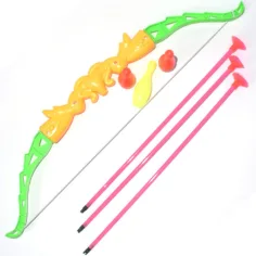 Zestaw łuczniczy ze strzałami z przyssawkami i kręglami 46 cm zdjęcie 2