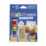 Zestaw markerów akrylowych 10 sztuk - Carioca