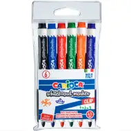 Zestaw markerów do tablic suchościeralnych Carioca, 4,5 mm, 6 sztuk