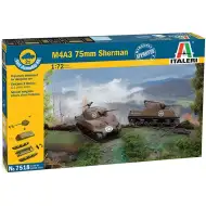 Zestaw modelarski Italeri 1/72 M4A3 75mm Sherman tank, 2 sztuki