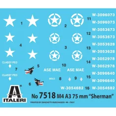 Zestaw modelarski Italeri 1/72 M4A3 75mm Sherman tank, 2 sztuki zdjęcie 2
