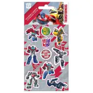Zestaw naklejek samoprzylepnych Transformers na arkuszu 8x12 cm, 5 sztuk.