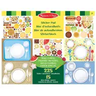 Zestaw naklejek wielokrotnego użytku - Przygotowanie jedzenia - Melissa &amp; Doug