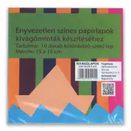 Zestaw nieklejonych arkuszy wycinankowych 15x15 cm, 10 sztuk