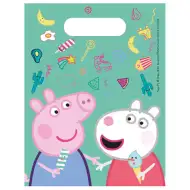 Zestaw papierowych torebek Świnka Peppa, 6 sztuk, 23x16 cm