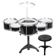 Zestaw perkusyjny Jazz Drum 6-częściowy na stojaku z stołkiem perkusyjnym