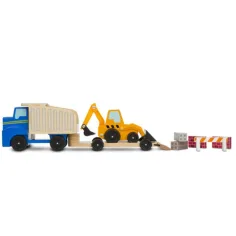 Zestaw pojazdów drewnianych maszyn budowlanych - Melissa & Doug zdjęcie 2