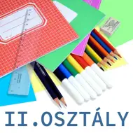 Zestaw przyborów szkolnych dla uczniów 2 klasy.