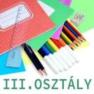 Zestaw przyborów szkolnych dla uczniów 3. klasy.