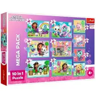 Zestaw puzzli 10 w 1 Domek dla lalek Gabi - Trefl