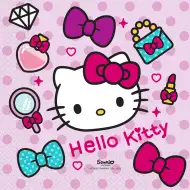 Zestaw serwetek papierowych Hello Kitty – 2-warstwowe, 33x33 cm, 20 szt.