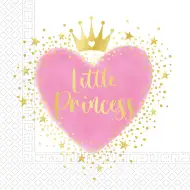 Zestaw serwetek papierowych Little Princess – 2-warstwowe, 33x33 cm, 20 sztuk