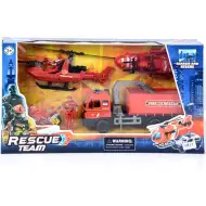 Zestaw strażacki Rescue Team z pojazdami