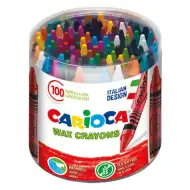 Zestaw świecowych kredek 100 sztuk - Carioca