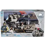 Zestaw wojskowy Soldier Force 9 z okrętem i helikopterem