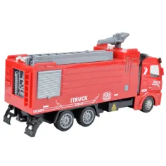 Zestaw wozów strażackich 3 sztuki z napędem mechanicznym. zdjęcie 7